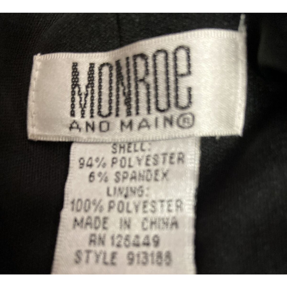 Monroe & Main Bead Draped Cowl Sheath Mixed Print Office Casual Date Night Dress - Picture 10 of 12